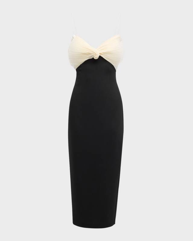 July Column Dress with Bow Detail
